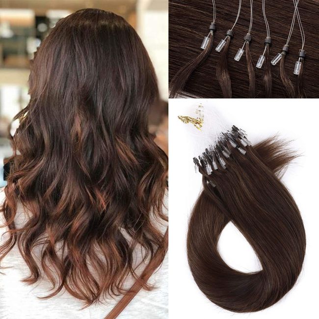 HAIR EXTENSIONS: Full Head of I-Link Micro Ring Extensions! 