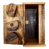 3 Wheel Combination Secret Lock Puzzle Box