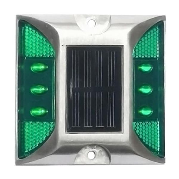 Remarks Japan Solar Light, Road Tack, Flashing Light, Green, LED, Charging, Roadway Lighting, Garden, Waterproof, Recessed