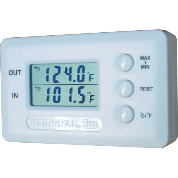 Azel DS-60P Digital Temperature Gauge Remote Hydronic Radiant Solar GeoThermal