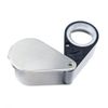 10x Foldable Pocket Magnifier Loupe with UV and LED Light for Jewelry, Rocks, Coins, and Antiques - Illuminated Magnifying Tool for Eye, Stamps, Watches, Hobbies, and Gems