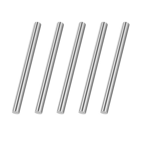 6mm x 150mm 304 Stainless Steel Round Rod, Metal Solid Shaft Rods for Industry, Metal Working Hobbies and DIY Craft, 5 PCS