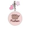 Pusheen the Cat Pink Name Keyring with Mini Charms