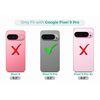 GlamCase for Pixel 9 Pro, Google Pixel 9 Pro Clear Case - Flamingo Tropical Leaf Pattern printed Clear ShockProof Protective Back Clear Case for Pixel 9 Pro