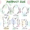 Easter Cookie Cutter Set - 6 Piece Easter Bunny and Egg Cookie Cutters - Stainless Steel Assorted Sizes
