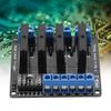 Solid State Relay, 4-Channel 5V Solid State Relay DC to AC Solid State Relay Module High Level Trigger with Fuse 2A