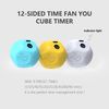 Cube Kitchen Timer - Rechargeable Countdown Timer 15-20-30-45-60 mins for Cooking, Classroom, Exercise (White)