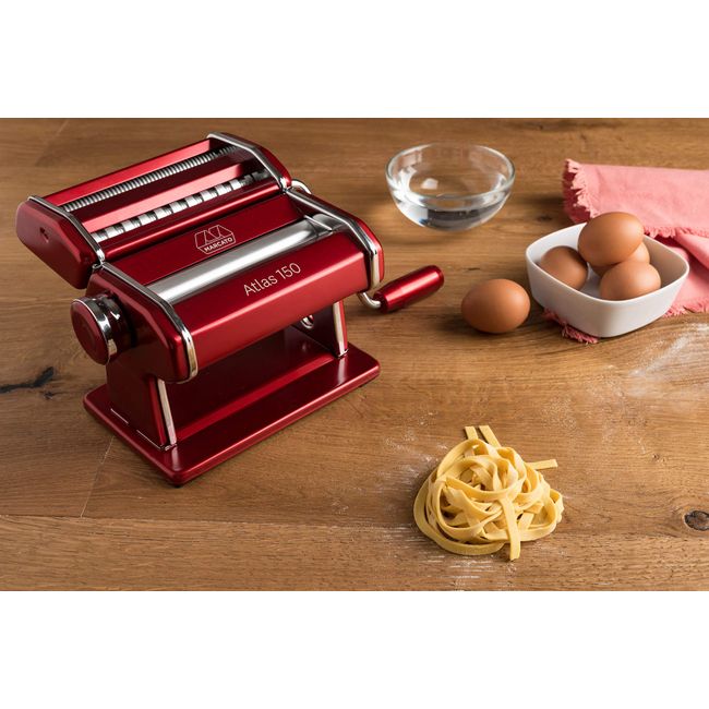 Marcato Atlas Pasta Maker Model 150 Deluxe Hand Crank Machine Made