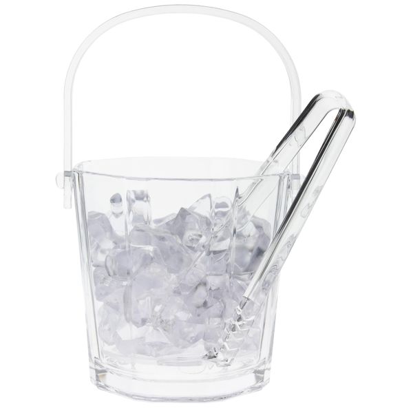 Toyo Sasaki Glass Ice Bucket Rabin J-55176 Made in Japan Dishwasher Safe