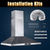 30in Wall Mounted Range Hood 450CFM Kitchen Vent 3-Speed Touch Control New