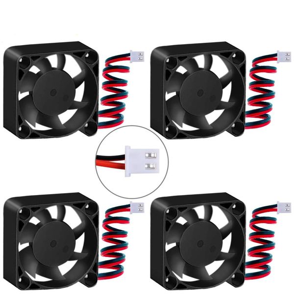 GeeekPi 4pcs 3D Printer Fan 12v 0.08A 40X40X10mm DC Cooling Fan with 28cm Cable for 3D Printer