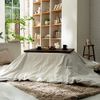 Fab the Home Levi Kotatsu Cover, Rectangle, White x Gray