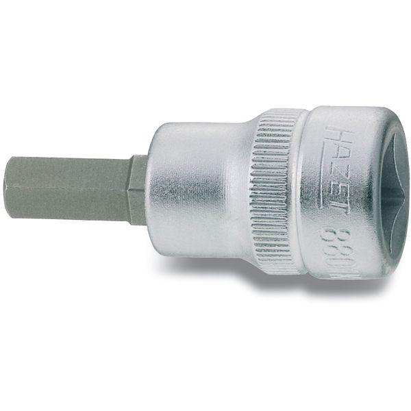 Hazet 3/8-Inch 8 x 43.5 mm Hexagon Screwdriver Socket - Silver