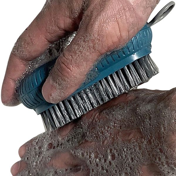 Heavy Duty Nail Brush for Cleaning Fingernails, Fingernail Scrub Brush Hand Brush, Mechanic Brush Nail Cleaning Brush for Men & Women Durable Stiff Bristles Nail Scrub Brush