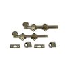 QCAA Solid Brass Dutch Door Bolt, 6", Antique Brass, 2 Pack, Made in Taiwan