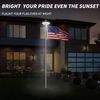Solar Powered Flag Pole Light 26 LED Auto Active Super Bright Outdoor Waterproof