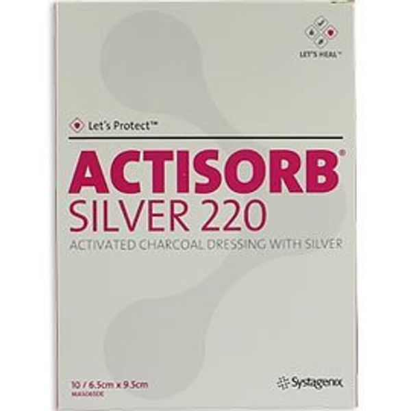 ACTISORB SILVER 9.5X6.5CM 10