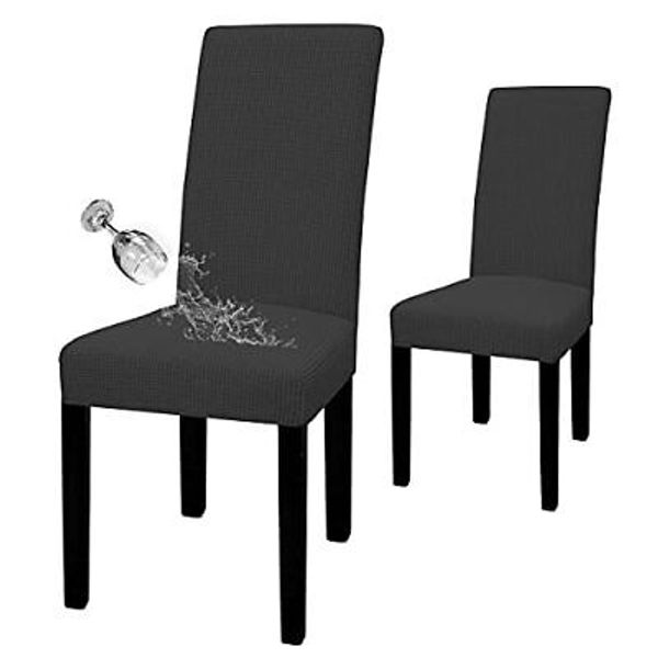 2 Pack Dining Room Chair Cover Stretch Slipcovers Protector Dust Spill Pet Claws