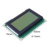LCD Display Screen, 128x64 Dot Matrix Display Module Screen 5V LCD Yellow-Green