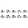 Body Bolt 3/4in 10pk Silver