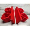 DOUBLE M12 BATTERY WALL MOUNT UNDER  SHELF MOUNT 3D Printed MILWAUKEE PACKOUT