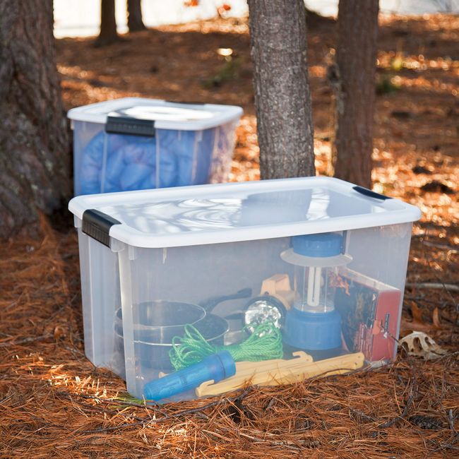 Sterilite 2PCS 40 Gallon Industrial Tote Plastic Storage Bins