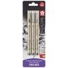 SAKURA Pigma micron 3 01/05 + brush Black
