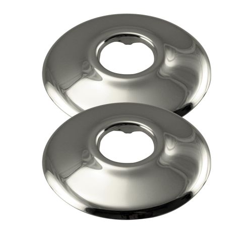 Westbrass R129-2-05 1/2" IPS Sure Grip Low Pattern Flange, Polished Nickel (2-Pack)