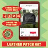 Coffee Maker AF - Leather Black Patch Engraved Trucker Hat, Heather-Black, One Size