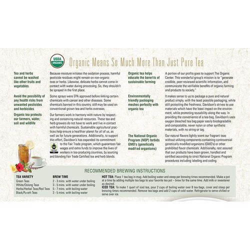 Davidson's Organics, Tangerine Almond, 100-count Unwrapped Tea Bags