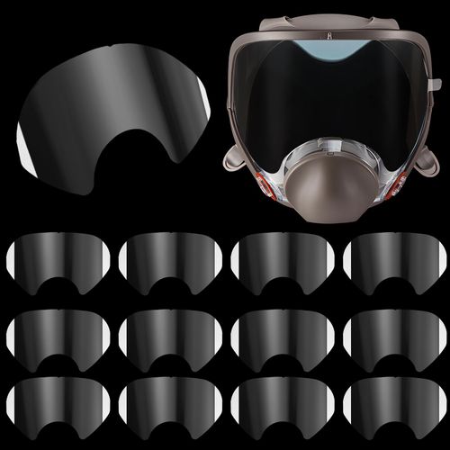 Frienda 100 Pcs Peel off Lens Cover Shield Respirator Mask Protective Cover Compatible for 6885, 6000, 6700, 6800, 6900 Series