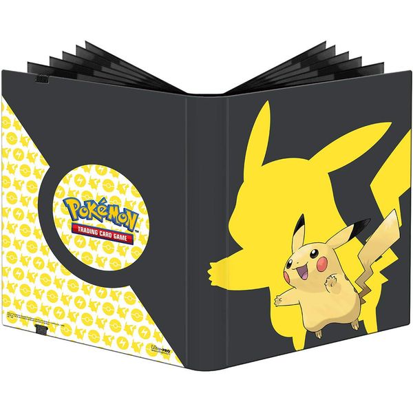 Ultra Pro: 9-Pocket Pokémon Full-View Pro Binder, Pikachu, Holds 360 Cards in Ultra Pro Deck Protector Sleeves, Durable, All Materials Made From Archival-Safe, Acid-Free, non-PVC Material