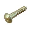 Solid Brass Wood Screws Slot Dome Head - 4 x 1/2inch - 50pcs