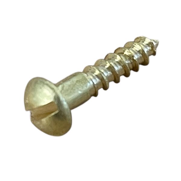 Solid Brass Wood Screws Slot Dome Head - 4 x 1/2inch - 50pcs
