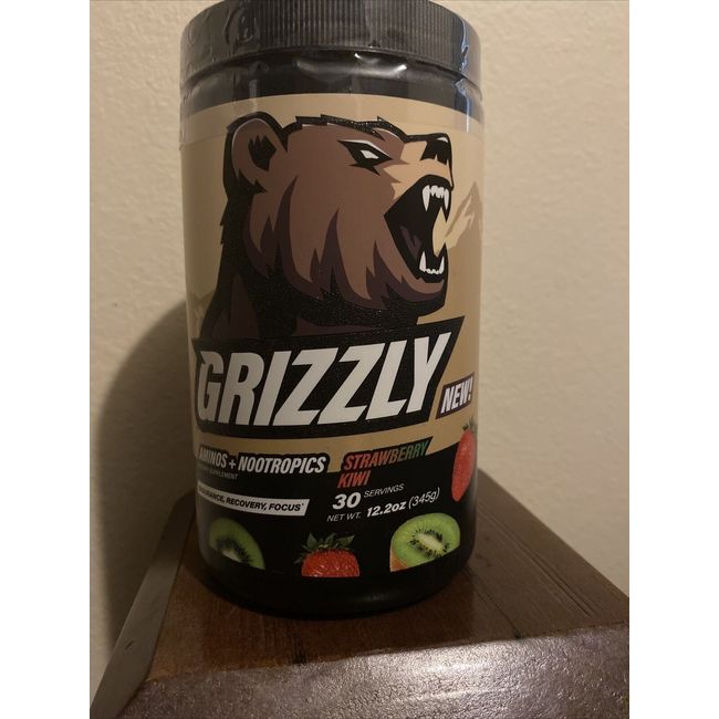 Grizzly AMINOS+NOOTROPICS STRAWBERRY KIWI-30 Servings FREE SHIPPING!