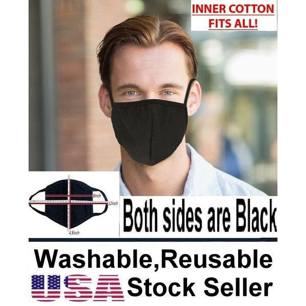 10 Pcs Face Mask Washable Reusable 100% Cotton Breath,Comfortable Double Layer