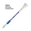 PrideSports PTS 3 1/4 Inch Wood Golf Tees, White, 75 Count