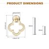 sourcing map 10pcs Gold Cabinet Knobs, Zinc Alloy Drawer Knobs with Screws, Kitchen Hardware Drawer Pulls for Cupboard Wardrobe Dresser Drawer