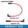 A ABSOPRO Spark Plug Wire for Harley Davidson Rubber Red (Set of 2)