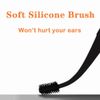 2pcs/set 4in1 Reusable Earwax Removal Cleansing Tool Silicone Earpick w/ PU Case