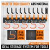 64 Inch Garage Tool Organizer Wall Mount Hooks Adjustable Storage Holders Garden