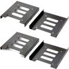 TASMAS 2.5 3.5 Convert Mount SSD HDD 2.5" to 3.5" Conversion Bracket/Mount (2.5"/3.5", 4)