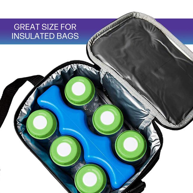 6 Packs Reusable Long-Lasting Slim Ice Packs Coolers For Lunch Box Bag  Camping
