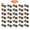 30 Sets Antique Brass Sew On Snap Fasteners Metal Snap Button Rust Proof Press Studs (15mm)