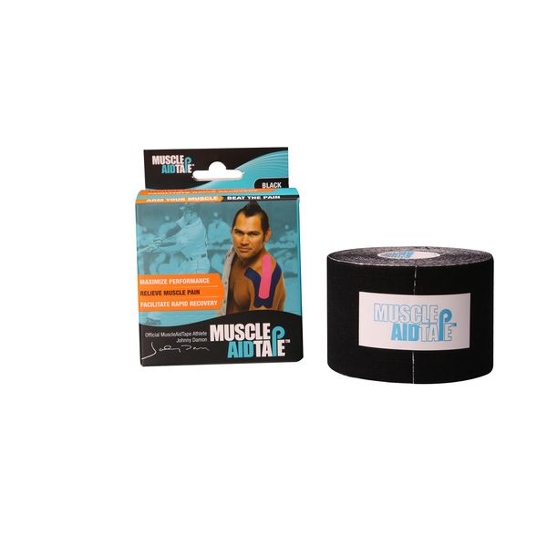 Muscle Aid Tape Muscle Kinesiology Tape - Black, 5 cm x 5 m