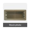 Set/2 TRUaire  4" x 10" 2 WAY FLOOR REGISTER, BROWN NEW
