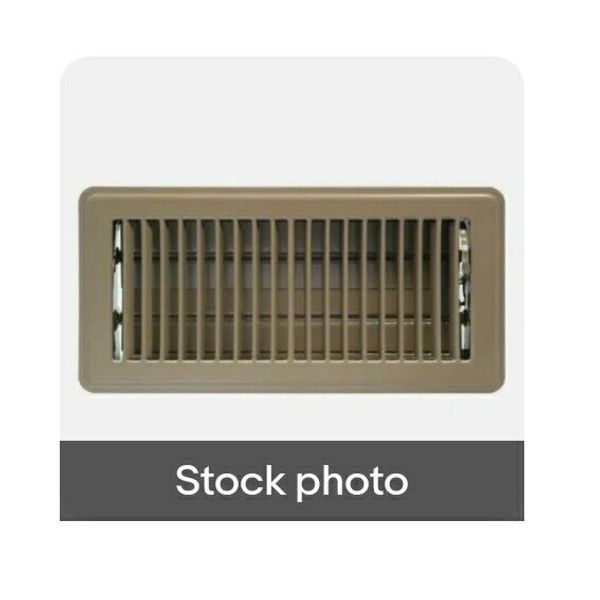 Set/2 TRUaire  4" x 10" 2 WAY FLOOR REGISTER, BROWN NEW