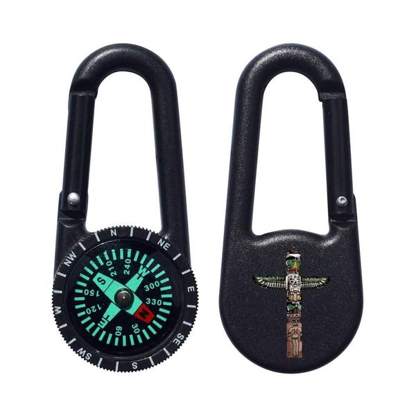 Azeeda 'Totem Pole' Compass Keyring (KC00020600)