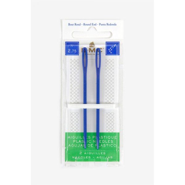 2 x Large Eye Plastic Needles