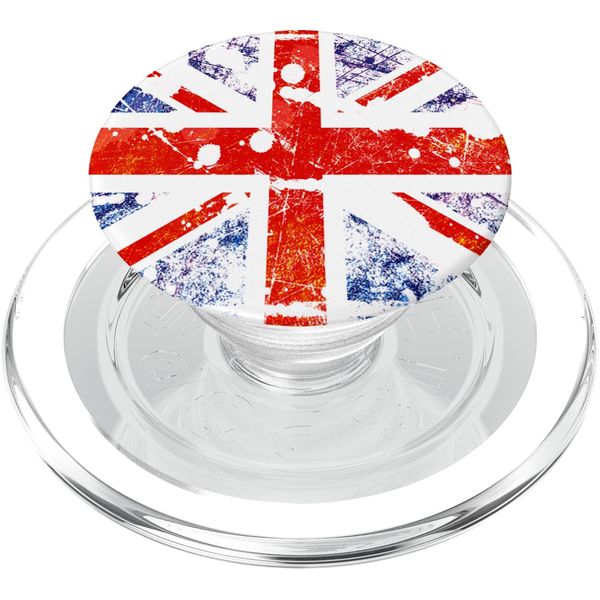 Cool British Art Flag The Union Jack PopSockets PopGrip for MagSafe